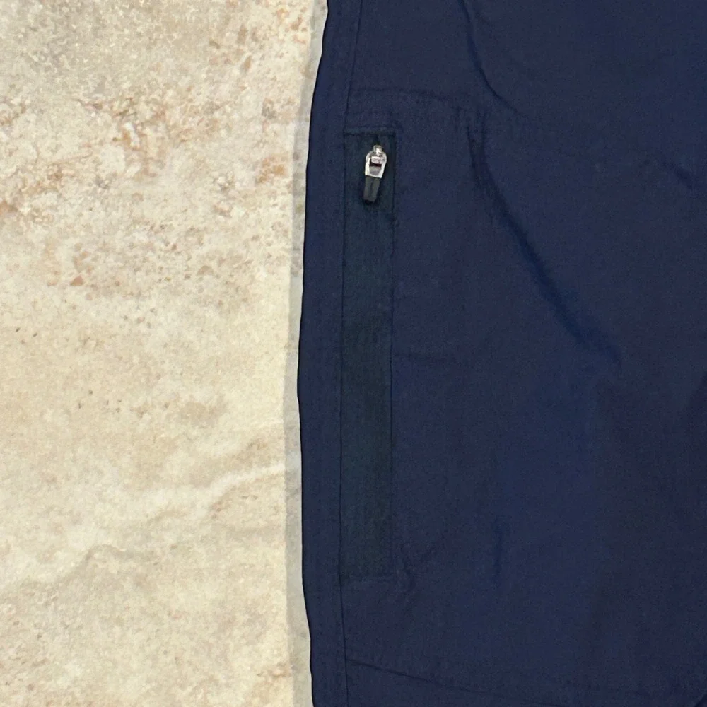 Eddie Bauer Fleece Lined Tech Pants Mens 32x32 Navy Blue Straight Leg Outdoor